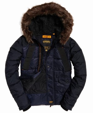 Superdry Chinook Férfi Kabát Sötétkék | ZHDBI2876